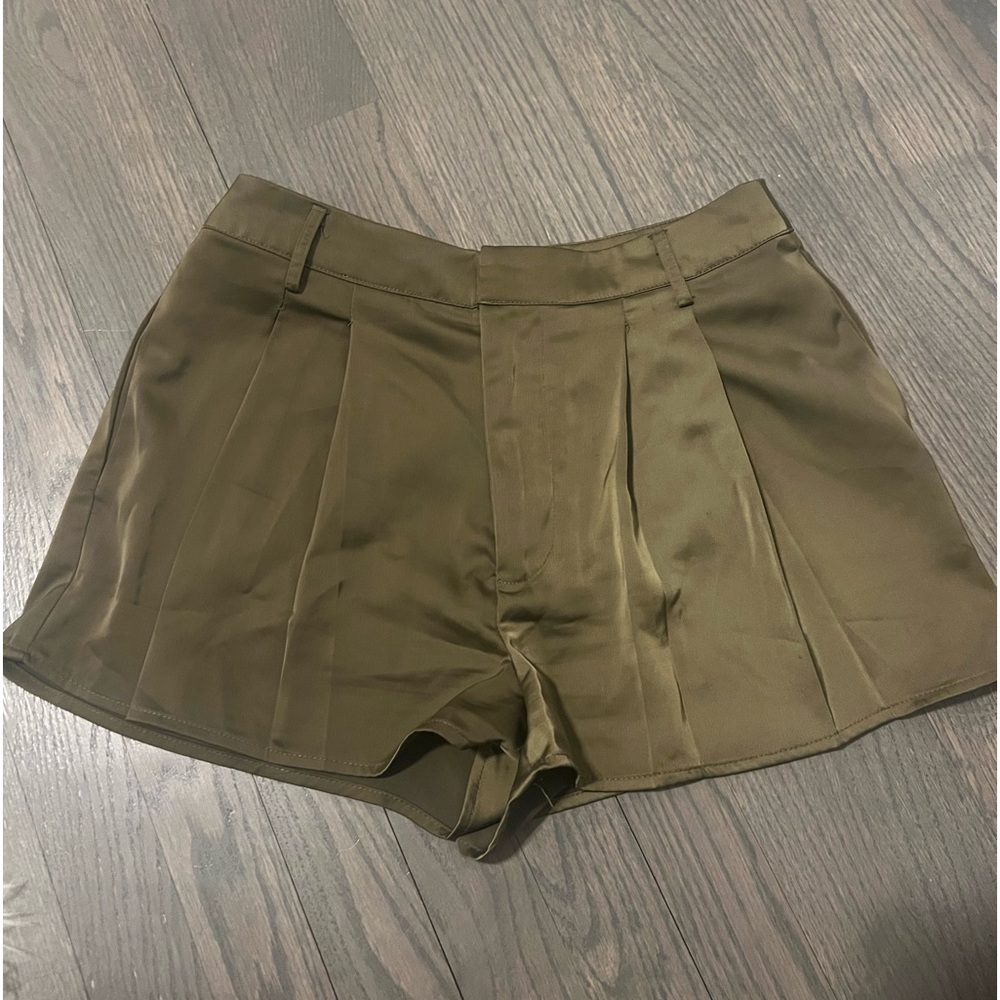 Satin High-Rise Shorts